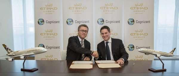 ETIHAD PARTNERS WITH COGNIZANT TO DELIVER PERSONALISED GUEST EXPERIENCE Etihad Airways has announced a three-year partnership with information technology, consulting and business process outsourcing