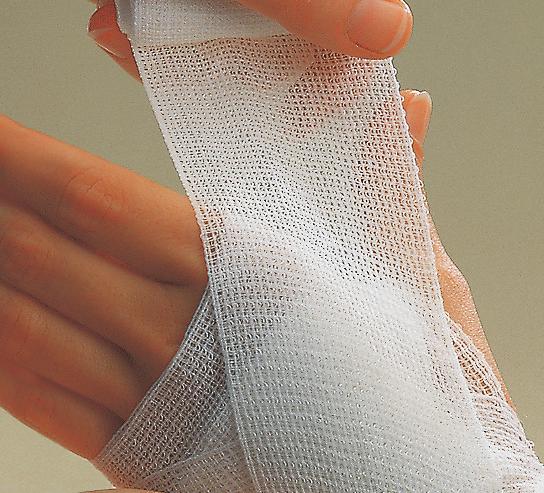100% Not made with natural rubber latex 56% viscose, 44% polyamide Mollelast Conforming Bandage Width Item No. Shipping Units 4 m (4.4 yd) stretched length 4 cm (1.