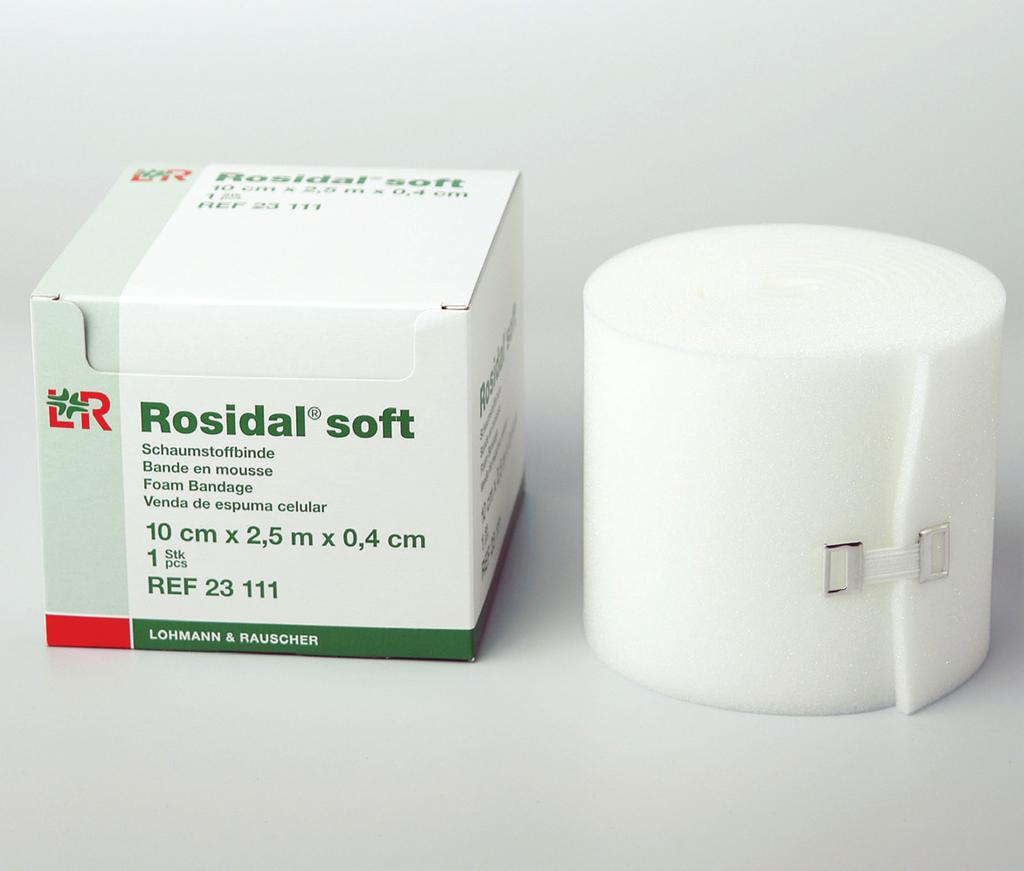 Rosidal soft Foam Padding Bandage Padding under compression bandaging (lymphology and phlebology) Reusable; washable up to 50 times Ensures an even distribution of pressure from compression bandages