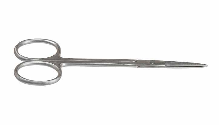 110mm Long 0213 Stevens Tenotomy, Straight, Pointed 0.5mm 0.5mm Pointed Tips, Straight Blades.