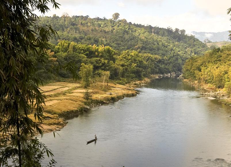 Panoramic view of the Malikha River from Malikha Lodge Among the earliest Western visitors to this area was British botanist Frank Kingdon-Ward, whose long expeditions into the mountains from the