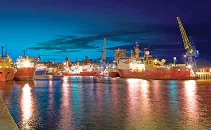 Today the port services the oil and gas industry around the world as well as the thriving domestic offshore industry.