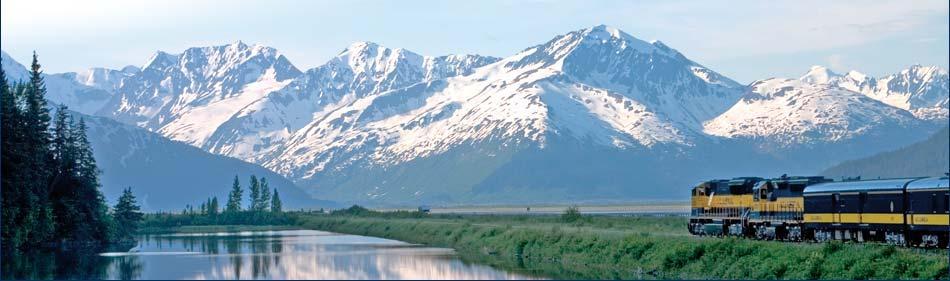 Chugach State Park's 3000-foot mountains jut up on your left.