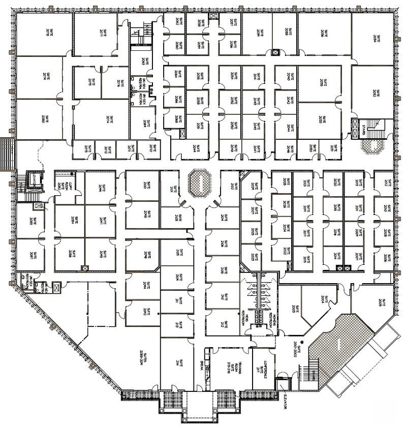 2nd Floor Floorplan For Lease Corporate Center at Val