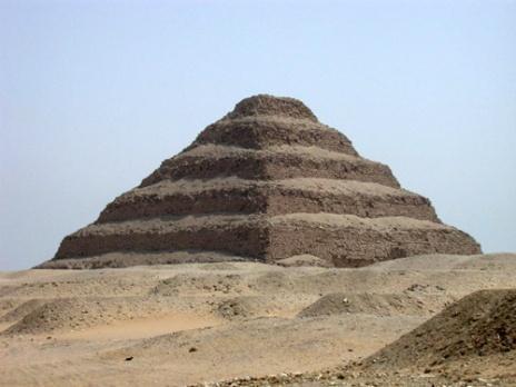 The first pyramid that was built staggered.