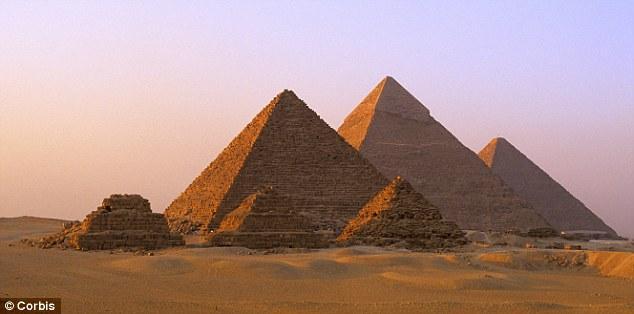 They looked like the pyramids but without the top.