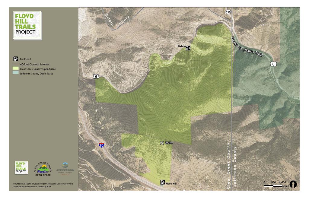 Note: Trails in the Clear Creek Canyon area (Segments 2 5 and a future JCOS connection) will be finalized in the