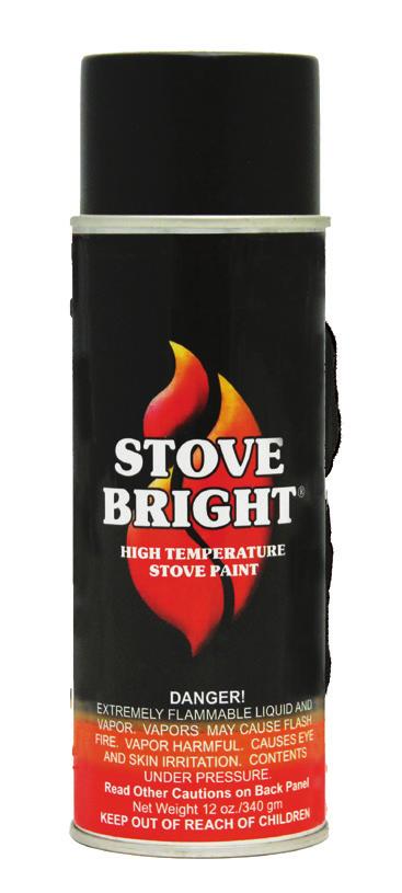 PAINT HIGH TEMPERATURE PAINT Silicone formula retains color with extended exposure to 1200 F/650 C High quality, fast drying formula resists scratching Used by many of the leading wood, pellet and