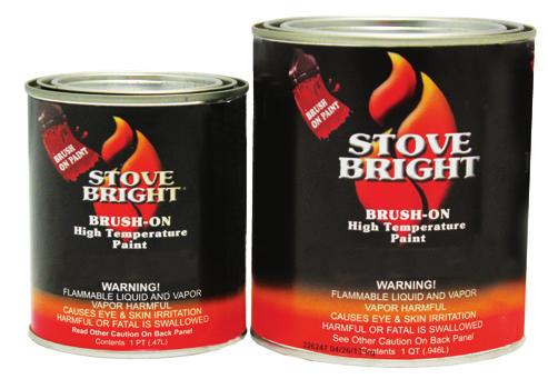 4 kg BRUSH-ON HIGH TEMPERATURE PAINT Silicone formula retains color with extended exposure to 1200 F/650 C High quality, fast drying An alternative to aerosol application Brush-on application only