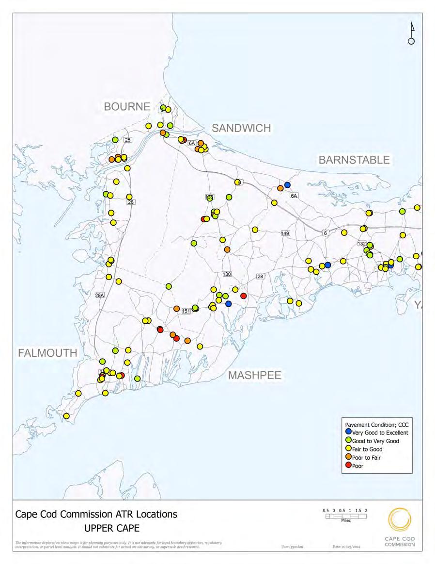 Figure 13-2011-2012 Pavement s at ATR Locations: Upper Cape