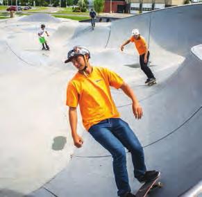 Everyone should always skate/ride within their abilities to avoid injuries. For more in-depth skateboard instruction, check out one of our registered skateboard daycamps at edmonton.ca/daycamps.