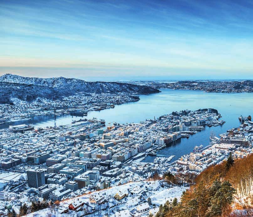 The cruise begins Hurtigruten s roundtrip cruise lasts 12 days and starts at our southernmost port, Bergen.