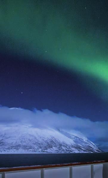 Held during the height of northern lights season, these cruises include lectures and on-deck presentations including a guided tour of the night sky by experts in astronomy telling you about all the