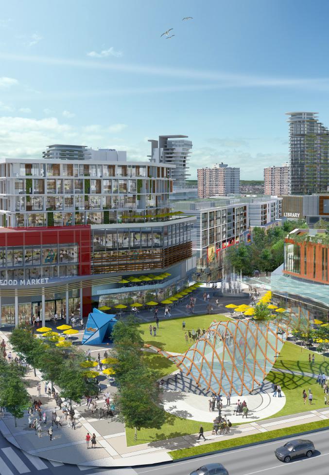 The People s Vision Brampton Uptown Artist Vision of Shoppers World site at the Intersection of Hurontario and Steeles This is Brampton s Vision for the next quarter century.