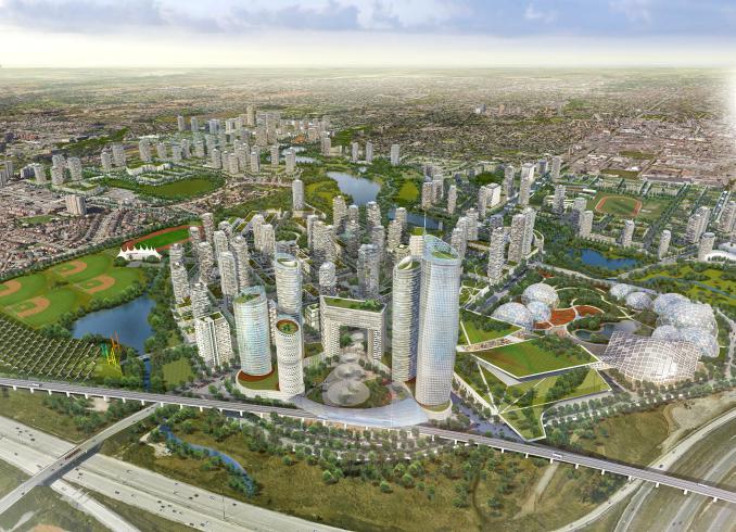 Vision 1: In 2040, Brampton will be a mosaic of sustainable urban places, sitting within an interconnected green park network, with its people as environmental stewards targeting one-planet living.