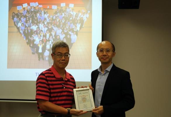 During the visit, Dr Marcus Wong presented the safety management system and his staff