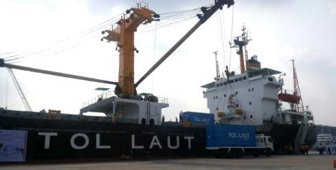 Infrastructure Development Marine toll operates Tarempa Natuna Scheduled Freight
