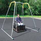 8 x 32 Weight: 199 lbs 2 swings Double Bay Accessible swings have been specially designed to accommodate both adult and youth