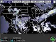 Graphical weather products include NEXRAD, SIGMETs, lightning, METARs,