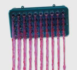 clinical laboratory 171 racks with silicone grips Manufactured from high density ABS which is not recomended for autoclaving. Rack comes as ready unit and no assembly required.