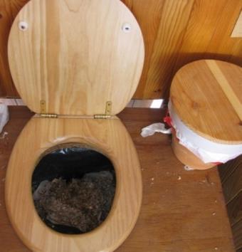 توالت خشک Dry Toilet بشکه ی