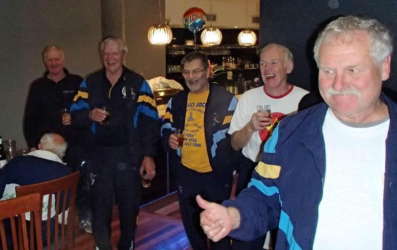 Brian ( now Krudd) Welcome guys to the prestigious Sydney Hash House Harriers and may you one day have the privilege of