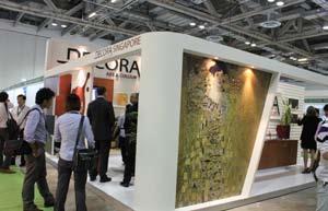 The visual concept proved highly effective in drawing an impressive crowd with a spectacular booth