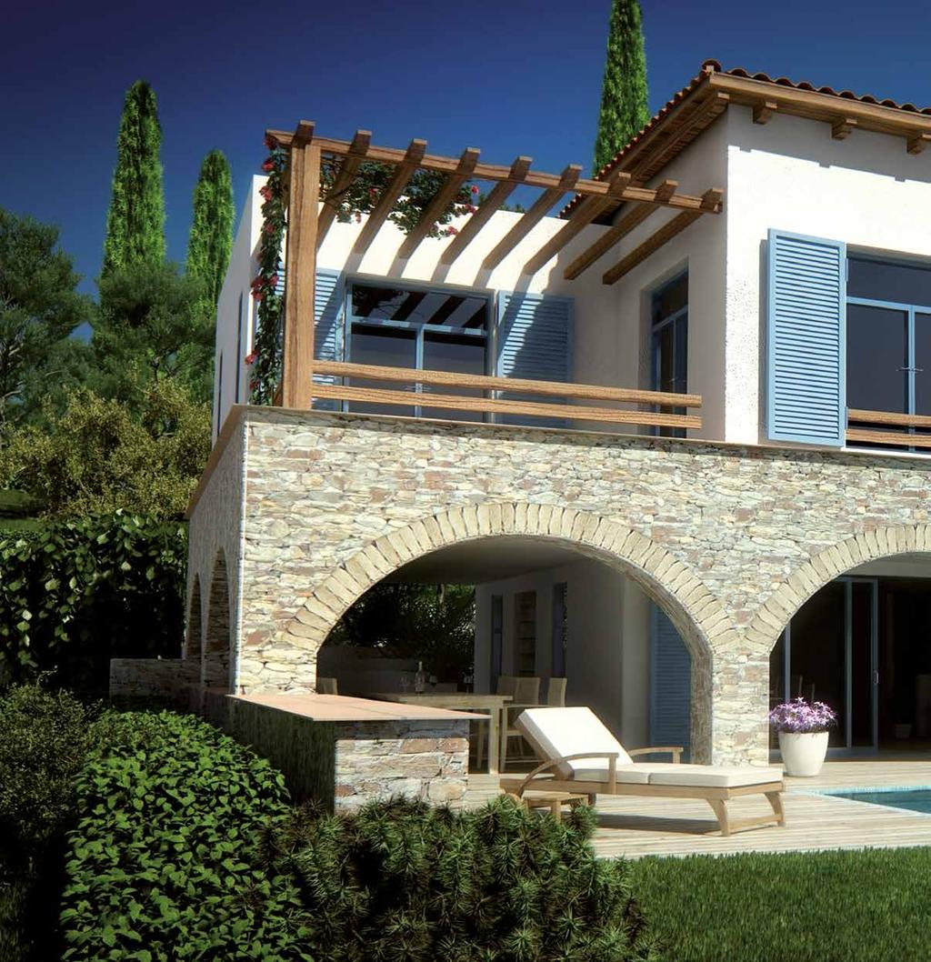 STUNNING PROPERTIES Designed by world renowned Greek architects Vikelas and Associates, properties at Hera Bay Luxury Resort emanate luxury, character and Greek charm.