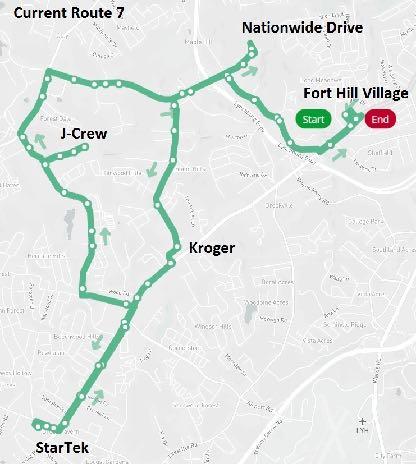 Proposed Route 7 Direct connections from Timberlake and Enterprise Drive to Wards Road/ River Ridge Mall.