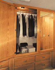 extension drawers for clothing, and ample space for shoes.