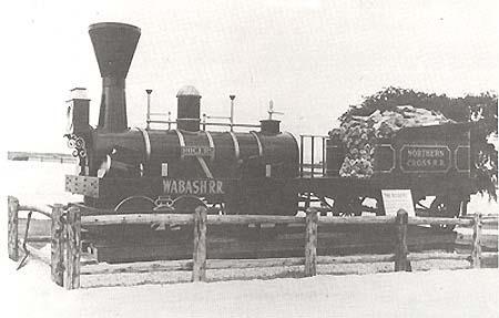 8 November 1838: The first railroad locomotive of the future Wabash Railroad is placed on track at Meredosia, Illinois.