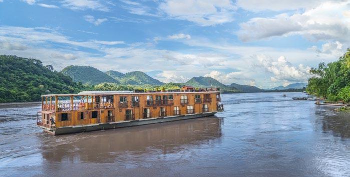 MEKONG SUN MEKONG PEARL THE BEST WAY TO EXPERIENCE THE MEKONG 1 2 3 WELL-APPOINTED CABINS CHOOSE between Classic, Superior and Deluxe cabins, all of which provide spectacular views.
