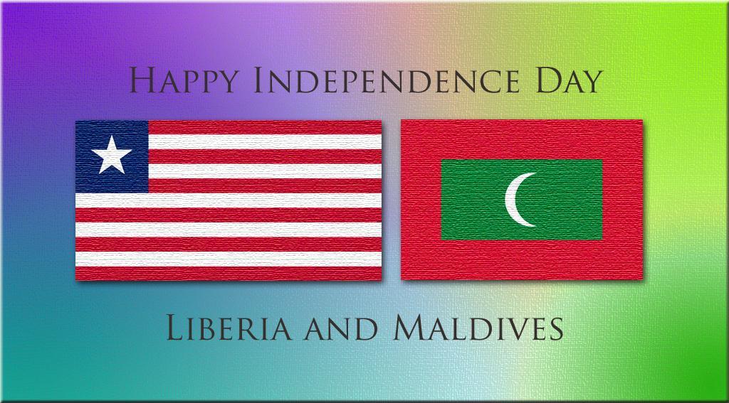 Destination of the day: Liberia and the Maldives July 26, 2012 Destination of the Day: Liberia and the Maldives celebrate today their Independence Day.