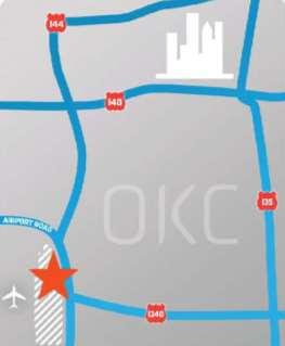 ADVANTAGES The airport is located just southwest of Oklahoma City s central business district Prime