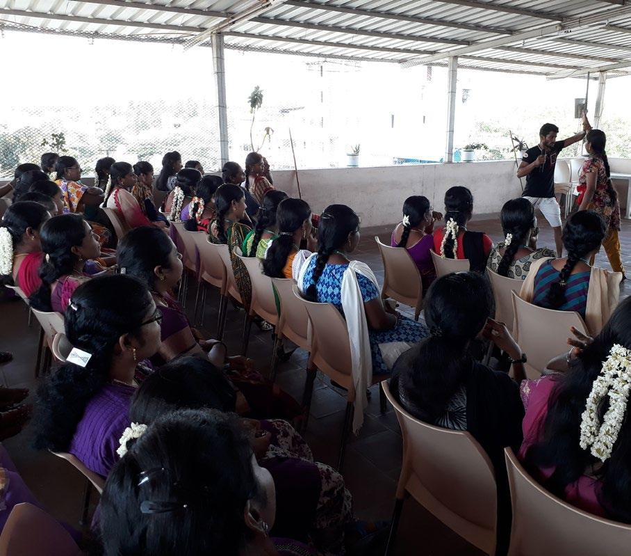 SELF DEFENSE TRAINING FOR WOMEN AT LUMINA DATAMATICS, PUDUCHERRY In an endeavour to empower women employees, Lumina Datamatics, Puducherry, arranged a