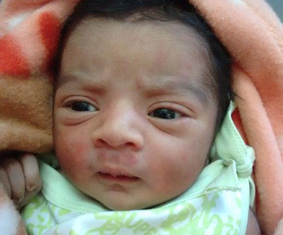 A cute baby girl arrived at the household of Sivanandan R from Typesetting team, (LDL