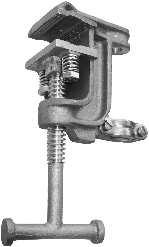 Tightening T-screw in bronze; Cable connections by threaded ferrules,
