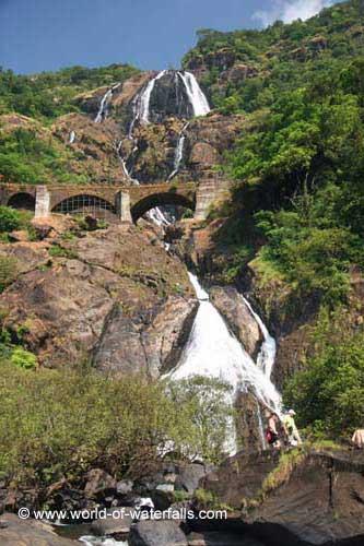 Waterfalls: Kutralam falls and Athirappilly Falls in Kerala; Unchalli falls, Dudhsagar falls in Goa, Sathodi falls in western ghats; Bishop Falls and Beadon falls in Manipur, Dum Dum