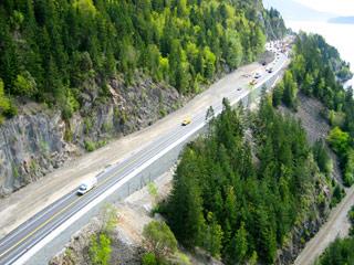 Sea- to- Sky Highway Improvement Project Major improvements of the Sea- to- Sky highway between Horseshoe Bay and Whistler to improve its safety, reliability and