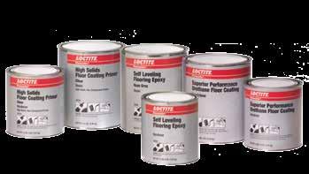 Floor Sealants & Topcoats 63 Your Application FLOOR COATINGS Flooring & Concrete Repair Bond to concrete without special bonding agents Provide a hard wearing, durable coating Keep facilities safe,