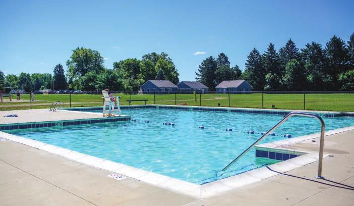 Regulation size athletic fields Heated swimming pool 8 tennis