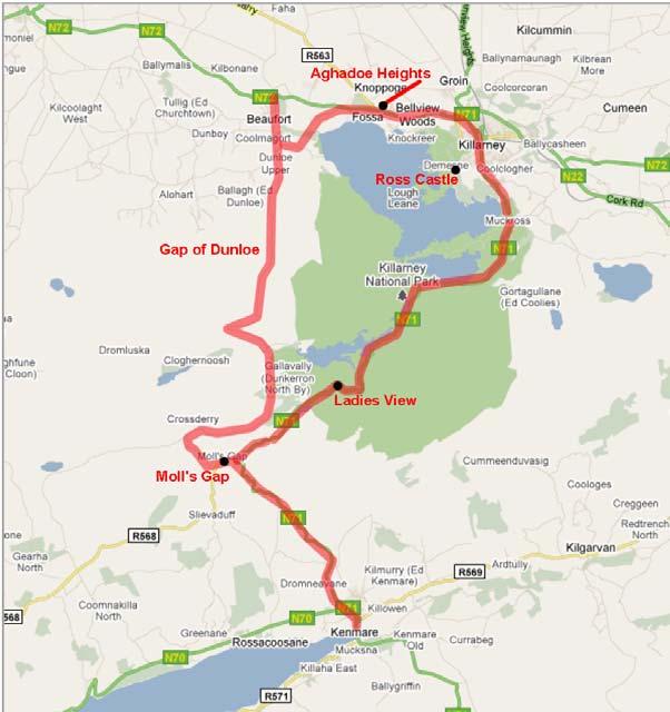 Monday 15th August - Lakes of Killarney 9.