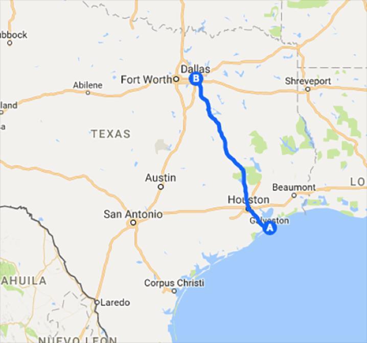 the United States. The highway has also been in the top 10 most dangerous interstates for the past six years. 2. Interstate 45 285 miles 1.