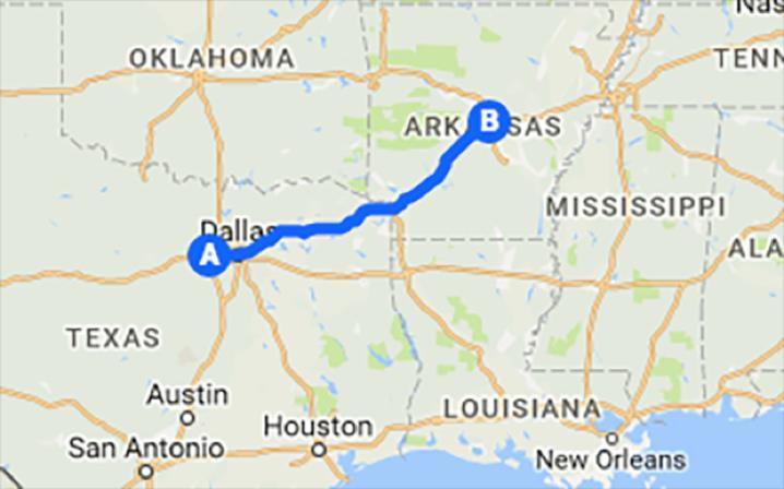 367 miles 1.03 fatalities per mile In Top 10: 5 times Interstate 30 runs west of Fort Worth, Texas through Dallas to North Little Rock in Arkansas, where it connects to I-40.