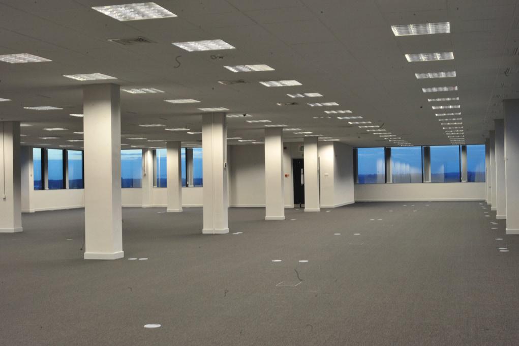 The office space also benefits from comfort cooling, raised access floors
