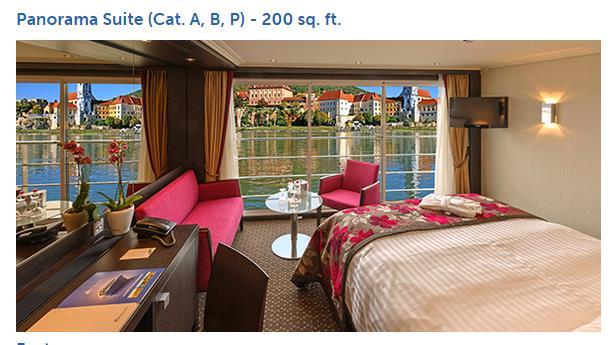 Staterooms: Groups A & P Features: 6-person sitting area
