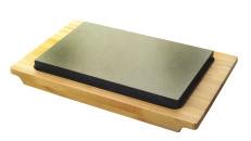 322 CTN 2 HOT STONE SERVING SET The hot stone is made from a hard form of granite that is thermal shock resistant making it suitable