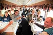 Holloway got this feast-on-wheels rolling, one of about 20 fine-dining trains in North America.