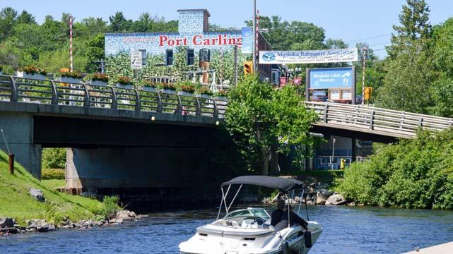 LOCATION 1: PORT CARLING FOODLAND Port Carling is located on Indian River, touching the shores of Silver Lake and Mirror Lake. It is nestled between Lake Muskoka and Lake Rosseau, along Hwy. 118.
