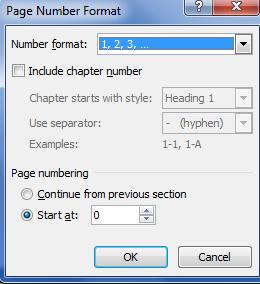 U jezičku Insert, u okviru odeljka Header & Footer izaberite Page Number pa iz padajućeg menija Bottom of Page i zatim Plain Number 1, 2 ili 3 (najčešće 2).